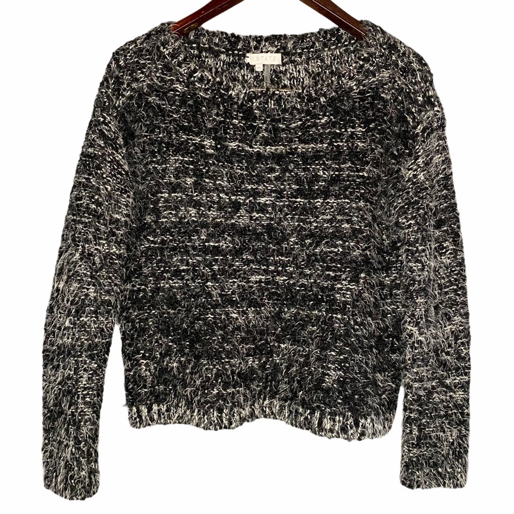 1. State Fuzzy Eyelash Pullover Sweater